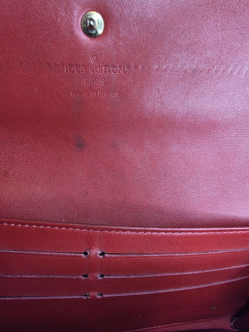 Louis Vuitton Limit Edition Monogram Vernis Rayures Sarah Wallet Full Inclusion - Picture 8 of 12